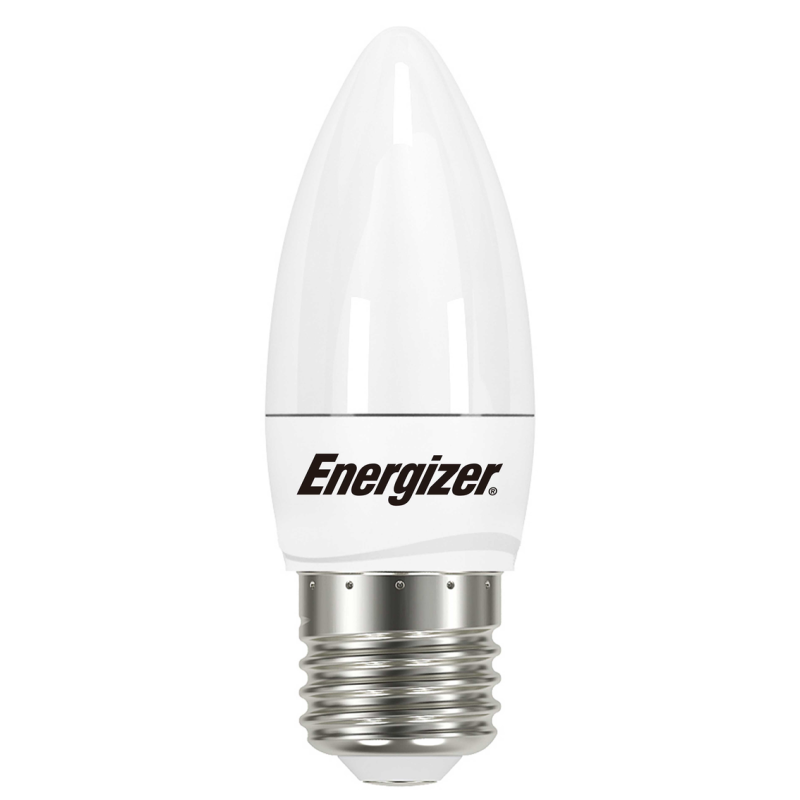 Energizer LED Candle 5.9W Opal Warm White E27 (ES) 40W Equiv