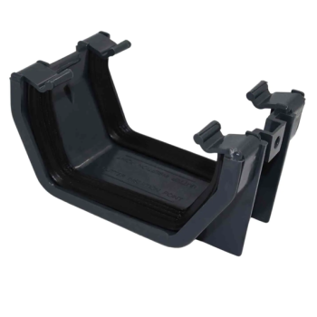 Square Line Gutter Union Bracket - Anthracite Grey