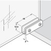 Glass Door Hinge Opening Angle 110° Simplex Pair
