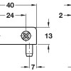Glass Door Hinge Opening Angle 110° Simplex Pair