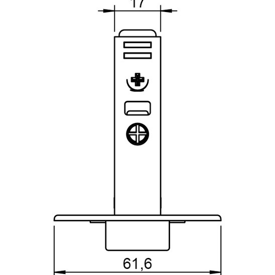 110º Smuso Quick Fixing Soft Close Hinge and Cruciform Base