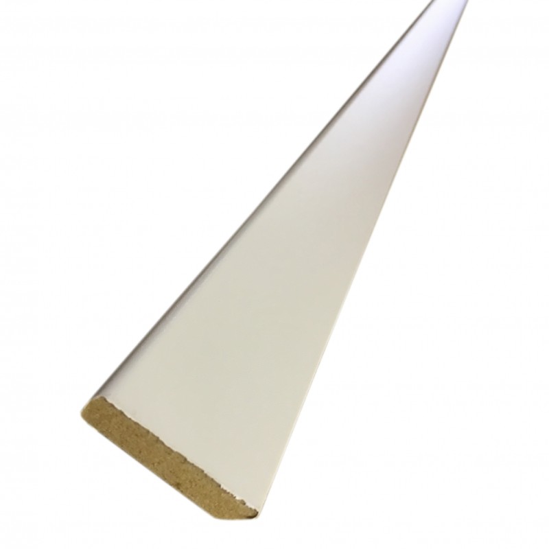 MDF Skirting Camp White Veneer 40 x 9 x 2440mm