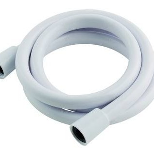 1.5m Smooth White PVC Shower Hose