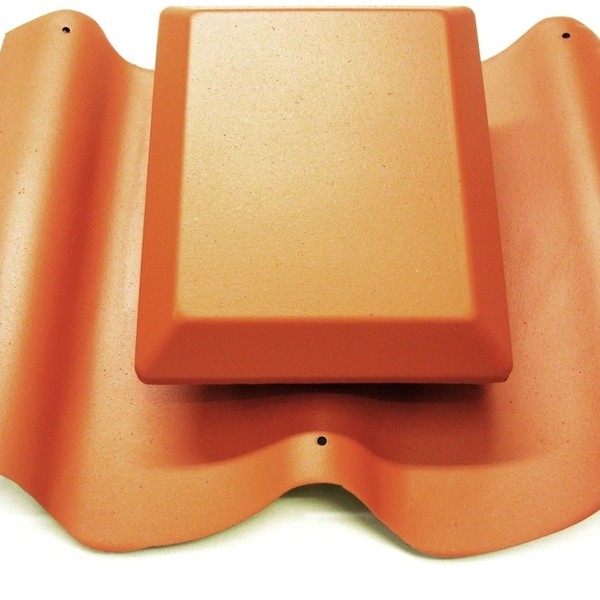 Caravan Pantile Roof Vent Terracotta