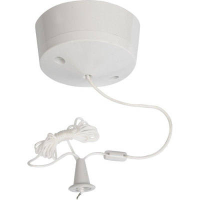 Ceiling Switch Pull Cord 10A 2 Way (Round)