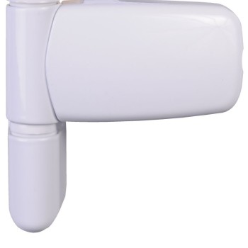 Ellbee adjustable flag hinges for UPVC doors. White