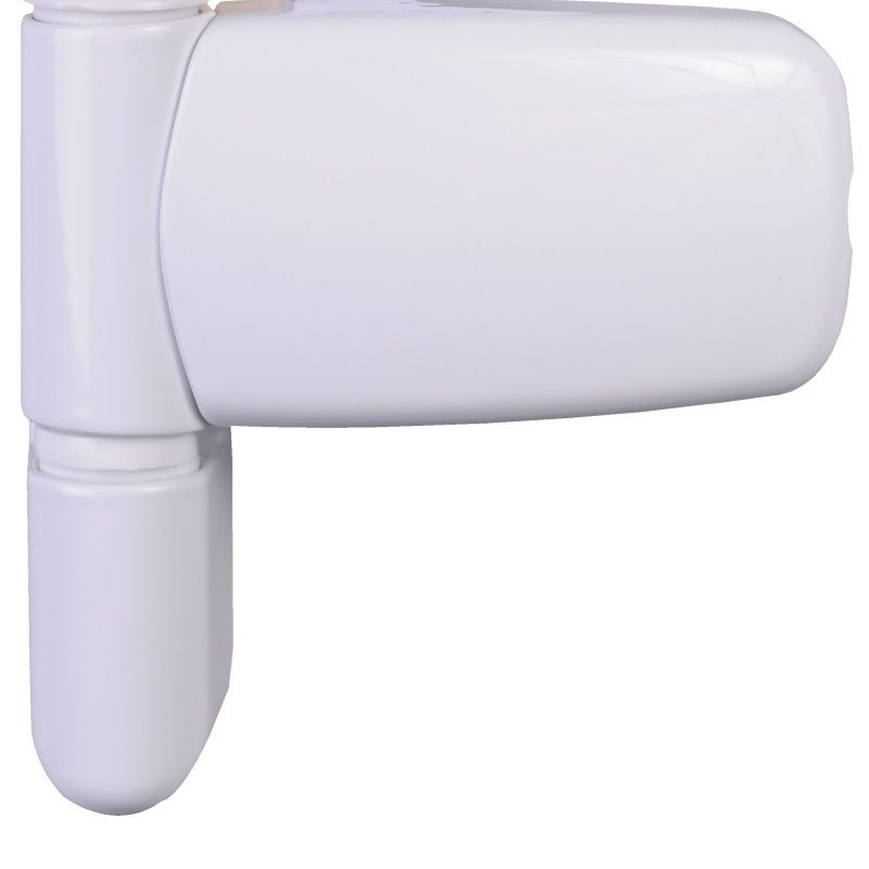 Ellbee adjustable flag hinges for UPVC doors. White