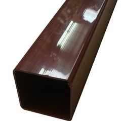 Square Line Downpipe Brown 2.5M 