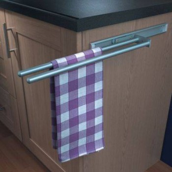 Towel Rail, 2 Arm, Aluminium