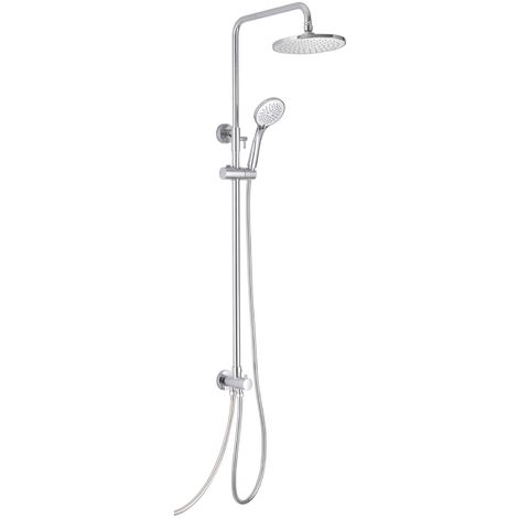 Overhead Rain Shower Riser Rail Kit Chrome