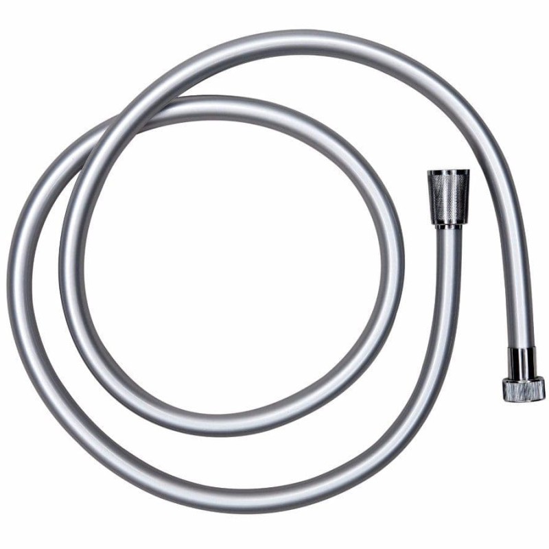 1.5m Smooth Silver PVC Shower Hose