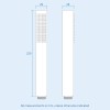 Pencil Square Shower Head