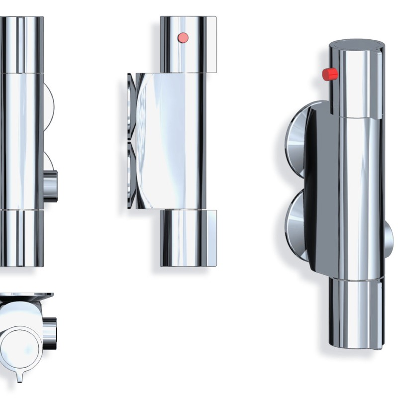 V200 Caravan Shower Mixer Valve 45mm Centres