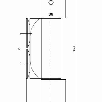 V200 Caravan Shower Mixer Valve 45mm Centres