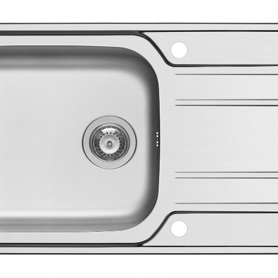 Athena Single Bowl Sink Smooth 860 x 500