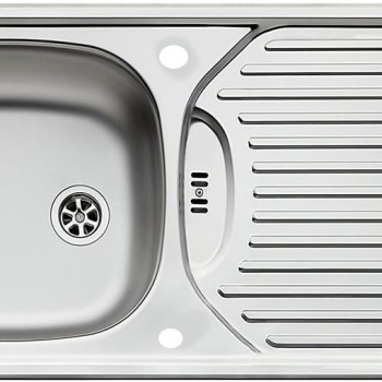 Linen Stainless Steel Sink and Waste Kit 860mm x 435mm ( CA1 )