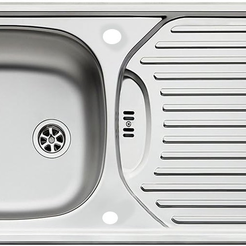 Linen Stainless Steel Sink and Waste Kit 860mm x 435mm ( CA1 )