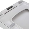 Square Cut V20 One Soft Close Toilet Seat in White