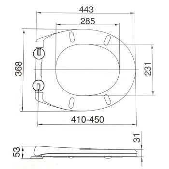 PP Twenty One Soft Close Toilet Seat