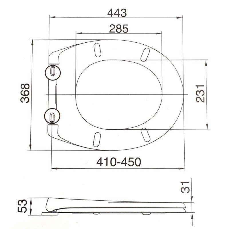PP Twenty One Soft Close Toilet Seat