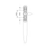 Ellbee Premier Cockspur Window Handle Right Hand 