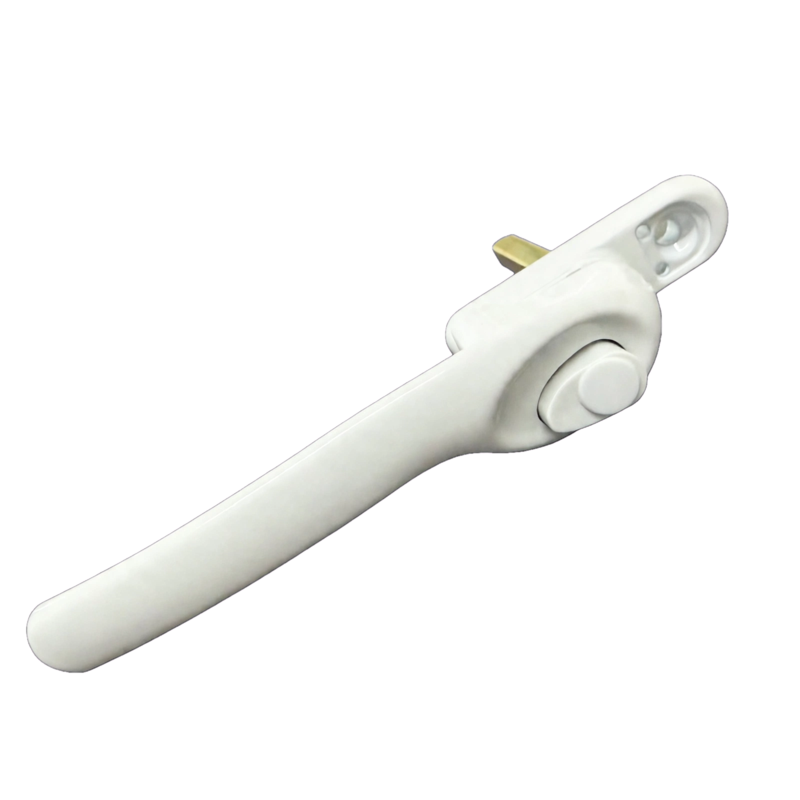 Cranked Espag Window Handle - Left Hand - Non-Locking - 43mm Centres - Fire Escape